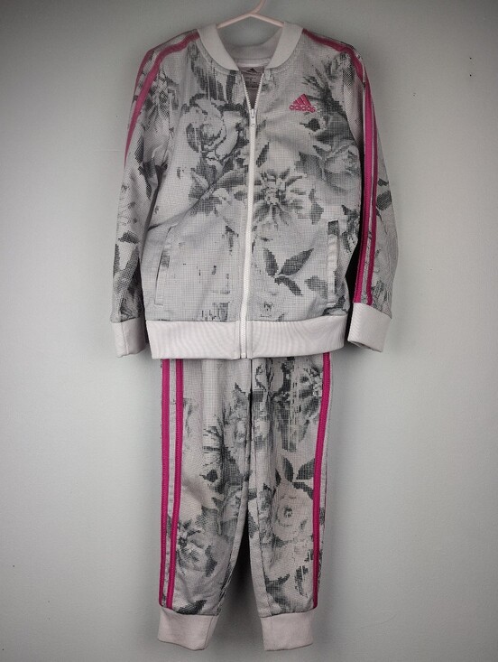 adidas Other - Adidas Floral Girl's Track Jacket & Pants kid's size 5